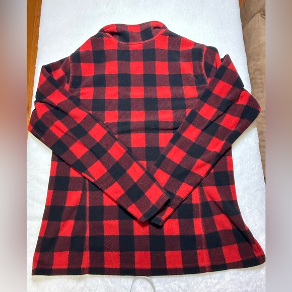 Eddie Bauer Red and Black Plaid Pullover - Picture 6 of 6